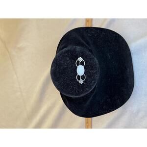 Elegant Silver Tone Floral Brooch with Moonglow Jelly Belly Center 1.75"